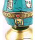 Moulin à prières tibétain de table en turquoise Objets rituels bouddhistes 5000.10