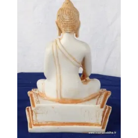 Statuette bouddhiste tibetaine Bouddha Sakyamouni couleur sable - Statuettes bouddhistes tibétaines artisanales