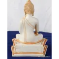 Statuette bouddhiste tibetaine Bouddha Sakyamouni couleur sable - Statuettes bouddhistes tibétaines artisanales
