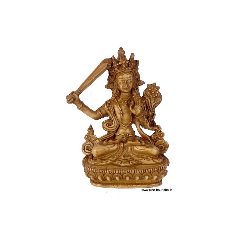 Statuette Manjushri grand modèle 20 cm Statuettes Bouddhistes STAMAN1