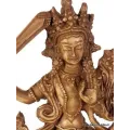 Statuette bouddhiste Manjushri grand modèle 20 cm - Statuettes bouddhistes tibétaines artisanales