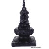Stupa bouddhiste en résine noire Statuettes Bouddhistes STUPAN1