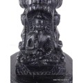 Stupa bouddhiste en résine noire Statuettes Bouddhistes STUPAN1