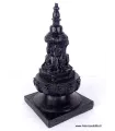 Stupa bouddhiste en résine noire - Objets rituels bouddhistes