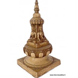 Stupa tibétain portatif en résine naturelle Objets rituels bouddhistes STUPAN2