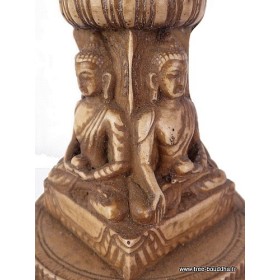 Stupa tibétain portatif en résine naturelle Statuettes Bouddhistes STUPAN2