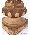 Statuette bouddhiste Stupa tibétain portatif en résine naturelle - Statuettes bouddhistes tibétaines artisanales