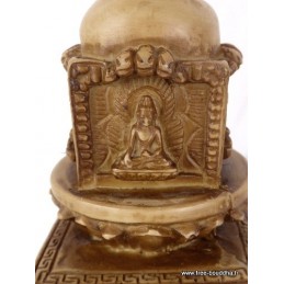 Stupa bouddhiste en résine naturelle Objets rituels bouddhistes STUPAN3