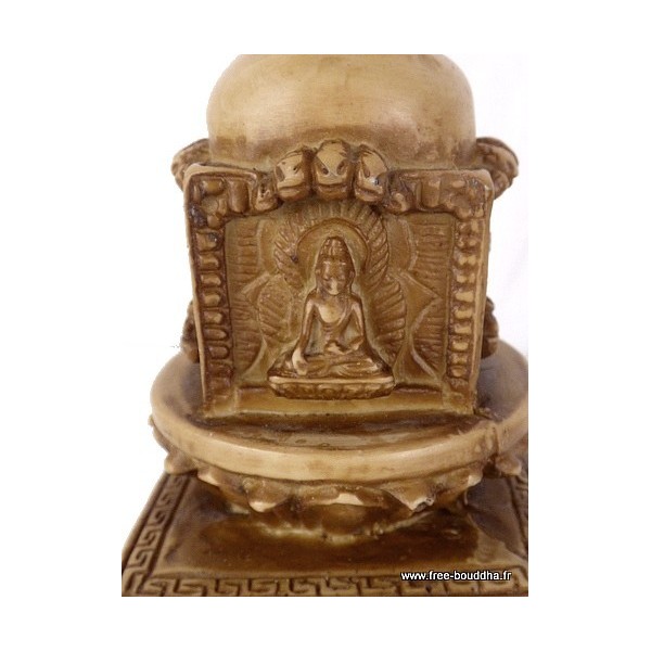 Stupa bouddhiste en résine naturelle Statuettes Bouddhistes STUPAN3