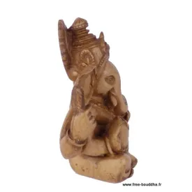 Statuette tibetaine Ganesh en résine - Statuettes bouddhistes tibétaines artisanales