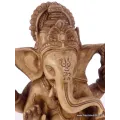 Statuette tibetaine Ganesh en résine - Statuettes bouddhistes tibétaines artisanales