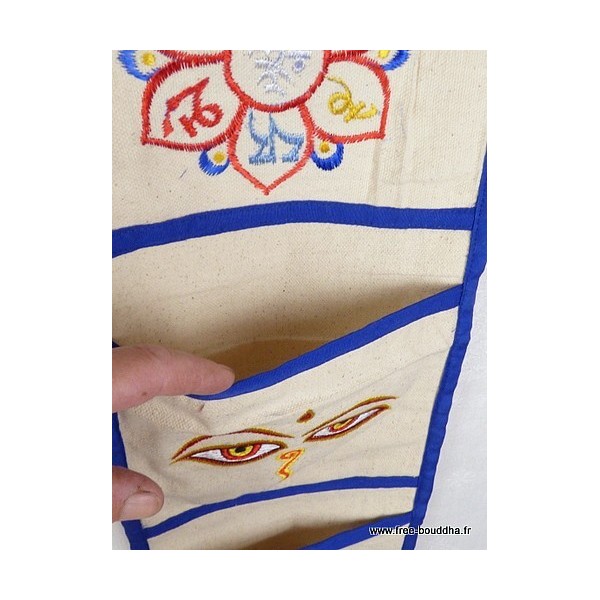 Porte courrier ou vide-poche bouddhiste Tentures tibétaines Bouddha ten cou