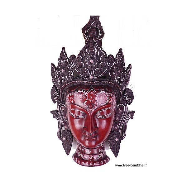 Grand Masque mural Tara Verte 38 cm Statuettes Bouddhistes MASKTV2