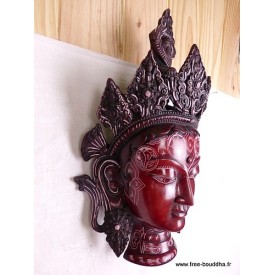 Grand Masque mural Tara Verte 38 cm Statuettes Bouddhistes MASKTV2