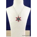 Pendentif tibétain symbole bouddhiste Om 3 couleurs - Pendentifs tibétains bouddhistes