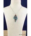 Conque tibétaine en pierres fantaisie - Pendentifs tibétains bouddhistes