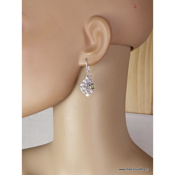 Boucles d'oreilles en Tourmaline Verte Boucles d'oreilles en pierres AJE14.6
