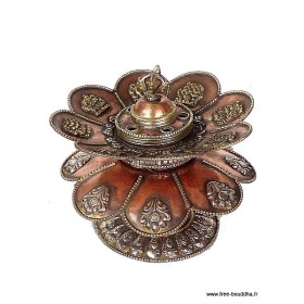 Brûleur d'encens tibétain Double Lotus Encens tibétains, accessoires ref 3032.15