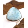 Bague triangulaire en LARIMAR T 59 Bagues pierres naturelles V32.4