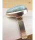 Bague triangulaire en LARIMAR T 59 Bagues pierres naturelles V32.4