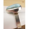 Bague triangulaire en LARIMAR T 59 Bagues pierres naturelles V32.4