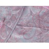 Châle rose bleu en laine fine Nos Châles CHALF4
