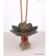 Brûleur d'encens orné des signes auspicieux Encens tibétains, accessoires REF 37.6-a