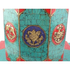 Porte-encens, porte-stylos tibétain Décoration tibétaine NMAP16