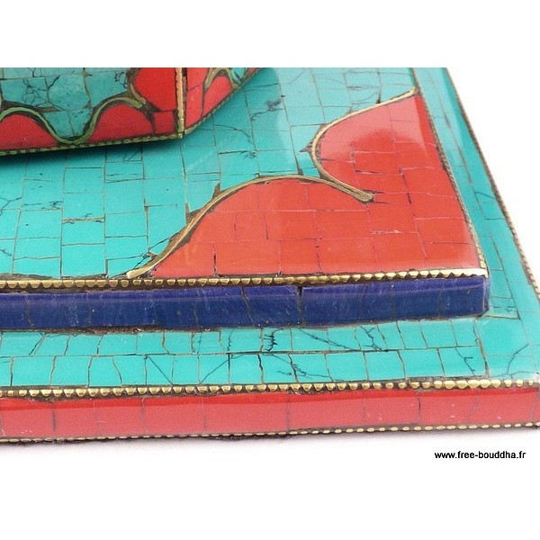 Porte-encens, porte-stylos tibétain Décoration tibétaine NMAP16