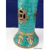 Porte encens bouddhiste en Turquoise Encens tibétains, accessoires BBRE3