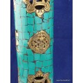 Porte encens bouddhiste en Turquoise Encens tibétains, accessoires BBRE3