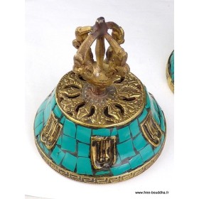 Porte encens bouddhiste en Turquoise Brûleurs et porte-encens BBRE3