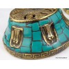 Porte encens bouddhiste en Turquoise Encens tibétains, accessoires BBRE3