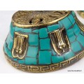 Porte encens bouddhiste en Turquoise Encens tibétains, accessoires BBRE3