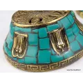 Porte encens bouddhiste en Turquoise - Porte-encens tibétains
