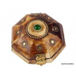 Boîte à bijoux népalaise en Os de Buffle BAT67