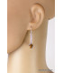 Boucles d'oreilles argent Oeil de tigre Boucles d'oreilles en pierres MB38