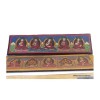 Livre de moine bouddhiste 5 bouddha 28 cm Livre de prières bouddhistes ref 3794