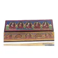 Livre de moine bouddhiste 5 bouddha 28 cm - Livre de prières bouddhistes