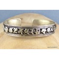 Bracelet tibétain orné d'un mantra Bracelets tibétains bouddhistes ref152