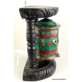 Moulin à prières mural Turquoise antique 16 cm Moulins à Prières tibétains NMP6
