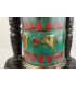 Moulin à prières mural Turquoise antique 16 cm Moulins à Prières tibétains NMP6