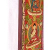 Tableau vertical 5 Bouddhas Décoration tibétaine TABB1