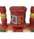 Petit moulin à prières en bois sculpté Objets rituels bouddhistes 6405.5