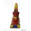 Petit moulin à prières en bois sculpté Objets rituels bouddhistes 6405.5