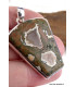 Rhyolite pendentif argent forme blason Pendentifs pierres naturelles CZ73