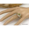 Bague argent Quartz citron taille 55 - Bagues pierres naturelles