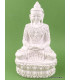 Statuette Bouddha blanc en résine peinte Statuettes Bouddhistes WHITEB