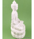 Statuette Bouddha blanc en résine peinte Statuettes Bouddhistes WHITEB