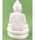 Statuette Bouddha blanc en résine peinte Statuettes Bouddhistes WHITEB